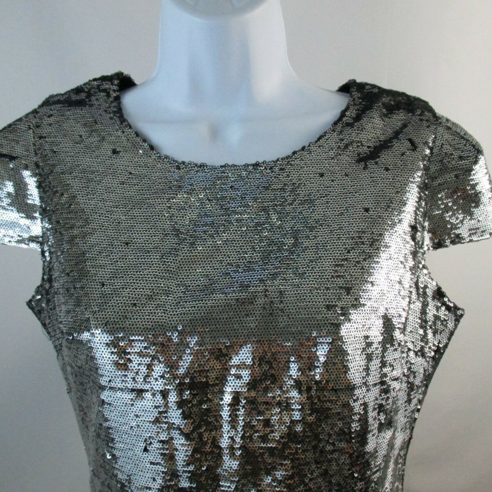 New Lovers+Friends Sequin & Solid Cap Sleeve Dress - image 5